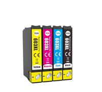 Forgekael Cartucho de Tinta T603 603XL 603 E03A1 T603XL Compatible con Expression Home XP 2100 2105 3100 3105 4100 4105 2810 2830 2835 2850(1SET(1BK 1C 1Y 1M))