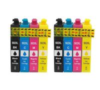 Forgekael Cartuchos de Tinta 502XL compatibles con Workforce Pro WF 7830DTWF WF 7835DTWF WF 7840DTWF(2sets)