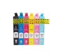 Forgekael Cartuchos de Tinta T085 T085N, Paquete de 6 compatibles con Stylus Photo 1390 T60 R330(1set T0851-6)