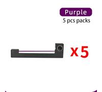 Forgekael Cinta de 5 uds ERC-09 ERC09 ERC09B Compatible con Suministros de Impresora Aptos para M160 M180 M190 M191G M163 M164 M181 M182(ERC-09 Purple)