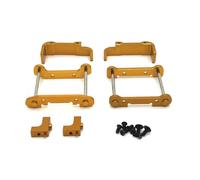 Forgekael Compatible con 144001 144010 144016 144018 124017 124018 124019 124007 124008 Código de Brazo de Metal Servo Monte Piezas de actualización Piezas universales(Yellow)