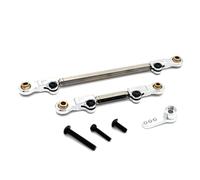 Forgekael Compatible con de automóvil RC H12Y H12Y+ Metal Dirección Varilla Pulga de Varilla Servo Arm 1 Reemplazo del Mercado de Accesorios de la Escala de 12(Silver)