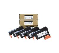 Forgekael Compatible con DesignJet Z6100 Z6100ps C9460A C9461A C9462A C9463A 91 Cabezal de impresión 91(A Set 4pcs)