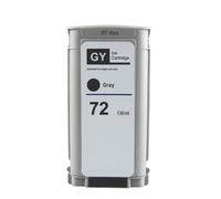 Forgekael Compatible con Suministros de Impresora 72 72 Cartucho de Tinta con Chip T610 T620 T770 T790 T795 T1100 T1120 T1200 T1300 T2300(Gray)