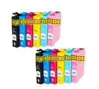 Forgekael Compatible con Suministros de Impresora T0801 T0802 T0803 T0804 T0805 T0806 Stylus Photo P50 T59 R265 R270 R285 R290 R360 RX560 RX585 RX610(2Sets)