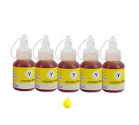 Forgekael de Recarga de Tinta de 5 uds Compatible con Suministros de Impresora MFC-T800W MFC-T810W MFC-T910DW MFC-T920DW MFC-T925DW MFC-T4500DW HL-T4000DW(5Yellow)