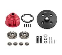 Forgekael diferencial Trasero Completo de Metal Completo 37T 13T Compatible con Modelos de automóvil RC 1 8 Maxx 1/10 Reemplazo de posventa maxx(Red)