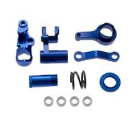 Forgekael Dirección de Metal BellCranks y Drag Link Servo Saver Conjunto de 6845x para 1 10 Escala RC Modelos de automóvil RC Hoss Sellado 4x4 VXL Reemplazo del Mercado de Accesorios(Blue)