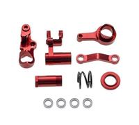 Forgekael Dirección de Metal BellCranks y Drag Link Servo Saver Conjunto de 6845x para 1 10 Escala RC Modelos de automóvil RC Hoss Sellado 4x4 VXL Reemplazo del Mercado de Accesorios(Red)