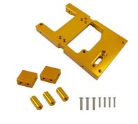Forgekael Metal Direction Servo Soporte de Montaje Compatible con Modelos de automóviles RC B14 B24 C14 C24 Q65 MN D99S MN45 Reemplazo del Mercado de Accesorios(Gold)
