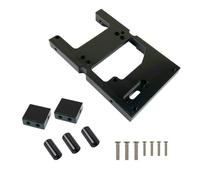 Forgekael Metal Direction Servo Soporte de Montaje Compatible con Modelos de automóviles RC B14 B24 C14 C24 Q65 MN D99S MN45 Reemplazo del Mercado de Accesorios(Black)