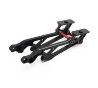 Forgekael Monte de ala Trasera de Metal Juego para 1 8 6s RC Modelos de automóviles compatibles con Talion Outcast Notorious reemplazo del Mercado de Accesorios(Black B)