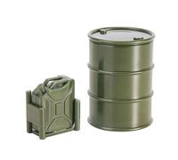 Forgekael Parte del Tanque DE Combustible DE COLLA Falso Decoración del Tambor del Tambor Compatible con de rastreadores RC a Escala 1/18 1/24 como SCX24 enduro24