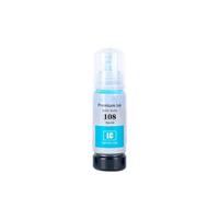 Forgekael Recarga de Botella a Base de Agua de Color, Tinta de inyección a Granel 108 4X, Compatible con L8050 L18050 108(1PC Light Cyan)