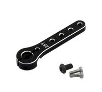 Forgekael Servo Arm Born de Aluminio Cuerno 25T Compatible con Modelos de avión de balsa de balsa 30-100CC Reemplazo del Mercado de Accesorios(Black)