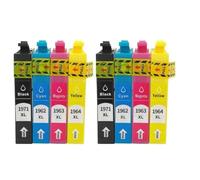 Forgekael T1971 T1962 T1963 T1964 Cartucho de Tinta Compatible, Paquete de 4, Compatible con de XP-101 XP201 XP211 XP401 XP204 XP104 XP214 XP411 WF-2532(2set)