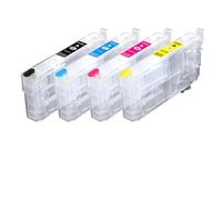 Forgekael T812XL Cartucho de Tinta Recargable 812XL con Chip Compatible con WF-3820 WF-3825 WF-4830 WF-4835 WF-7840 WF-7820 EC-C7000 T812XL(1Set and 2Sets Chips)