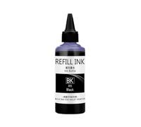 Forgekael Tinta de sublimación Universal con Recubrimiento 100 ml Compatible con Suministros de Impresora para Camisetas, Tazas de algodón, Impresora de Escritorio, Transferencia de Calor(BK)