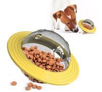 FORGEMATE UFO Robot Planet - Juguete interactivo para perros, rompecabezas dispensador de golosinas para perros grandes y pequeños, estimulación cerebral de enriquecimiento y alimentador lento para