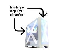 Forgeon Arcanite ARGB Mesh Torre ATX Blanco + Cristal y Frontal Personalizable