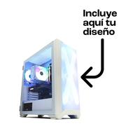 Forgeon Arcanite ARGB Mesh Torre ATX Blanco + Frontal Personalizable