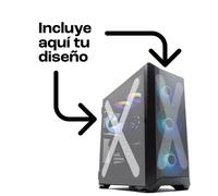 Forgeon Arcanite ARGB Mesh Torre ATX Negra + Cristal y Frontal Personalizable
