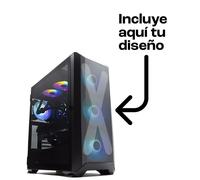 Forgeon Arcanite ARGB Mesh Torre ATX Negra + Frontal Personalizable