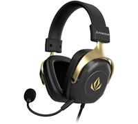 Forgeon Auriculares Gaming Sergeant 7.1 Sonido Envolvente PC PS4 PS5 Xbox Switch, Cascos Gamer con Micrófono, Almohadillas Acolchadas, Diseño Ergonómico Negro