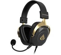 Forgeon Auriculares Gaming Sergeant 7.1 Sonido Envolvente PC PS4 PS5 Xbox Switch, Cascos Gamer con Micrófono, Almohadillas Acolchadas, Diseño Ergonómico Negro