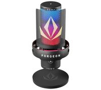 Forgeon Spell Micrófono Gaming, RGB Personalizable, USB, Cardioide, Grabacion Voz PC, Micrófono de Condensador