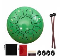 Forget Dust Drum: tambor de lluvia de chakras de 6 pulgadas y 8 notas, agarre ergonómico y sonido puro(D)