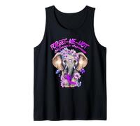 Forget Me Not Alzheimers - Cinta de Elefante Morado Camiseta sin Mangas
