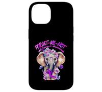 Forget Me Not Alzheimers - Cinta de Elefante Morado Carcasa para iPhone 14