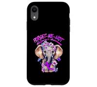 Forget Me Not Alzheimers - Cinta de Elefante Morado Carcasa para iPhone XR