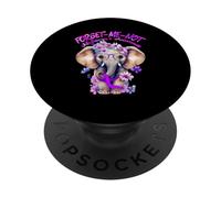 Forget Me Not Alzheimers - Cinta de Elefante Morado PopSockets PopGrip Adhesivo