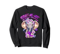 Forget Me Not Alzheimers - Cinta de Elefante Morado Sudadera
