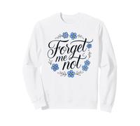 Forget Me Not, Flor de jardín, Adorno Floral Sudadera