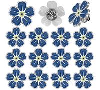 Forget Me Not Pin - Pin conmemorativo para celebrar la vida, recuerdos funerarios, demencia de Alzheimer, olvidarme no flor, broche de solapa conmemorativo, recuerdos funerarios, regalos para seres