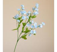 Forget-Me-Nots artificiales en tela de seda, para flores falsas versátiles para pasillo de boda, hogar para decoración de acento y ramo fácil de peinar (azul)