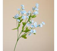 Forget-Me-Nots artificiales hechos de tela de seda para decoración del hogar, relleno de jarrón, centro de mesa, sala de estar, dormitorio, oficina, escritorio, estilo (azul)