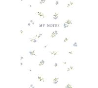 Forget Me Nots Notebook: Small 5.5 x 8.5 inch lined, adorned with delightful and nature inspired art