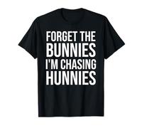 Forget The Bunnies I'm Chasing Hunnies Boys Funny Easter Kid Camiseta