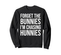 Forget The Bunnies I'm Chasing Hunnies Boys Funny Easter Kid Sudadera