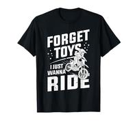 Forget Toys I Just Wanna Ride Dirt Bike Motocross Rider Boys Camiseta