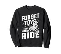 Forget Toys I Just Wanna Ride Dirt Bike Motocross Rider Boys Sudadera