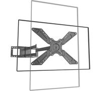 FORGING MOUNT Soporte de pared para TV, brazo largo de 1200 mm, para televisores de 66 a 75 pulgadas, soporte de pared de alcance extra largo con extensión giratoria de inclinación de movimiento