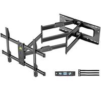 FORGING MOUNT Soporte TV Pared con Brazo Articulado Extralargo 1090mm para Pantallas de 50-90" de LCD/LED/Planos/Curvos, hasta 75kg, Soporte Pared TV con Giratorio e Inclinable, VESA Máx 600x400mm