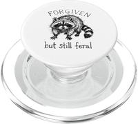 Forgiven but Still Feral Mapache Meme Cristiano Divertido PopSockets PopGrip para MagSafe