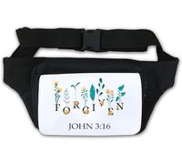 Forgiven John 3 16 Riñonera blanca, White, Talla única