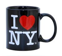 Forgot My Souvenirs - Taza con texto en inglés "I Love NY Black 11oz
